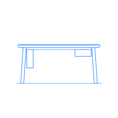 Furniture Desks Distil Desk Silhouette Svg Vector, Free Vectors File